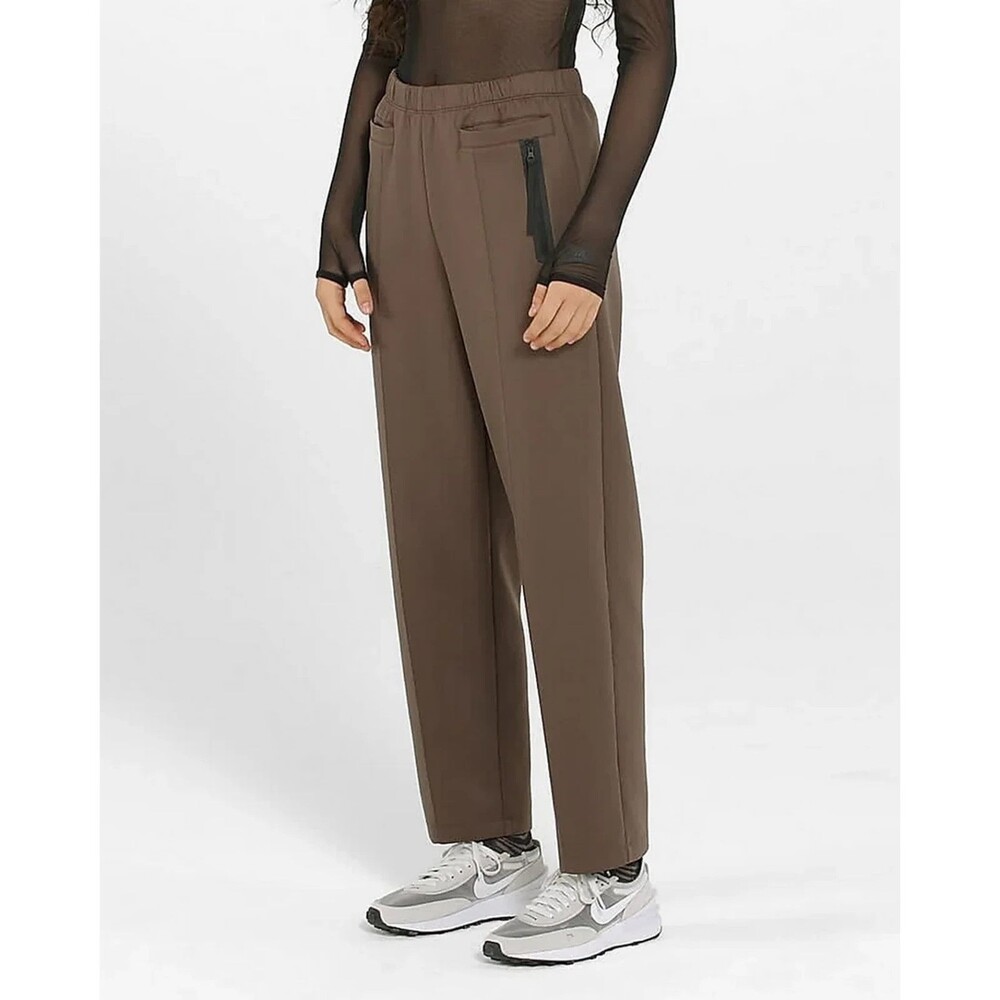 Nike Sportswear Tech Pack Dri Fit Womens Small High Rise Pants Brown  DJ6943-004
